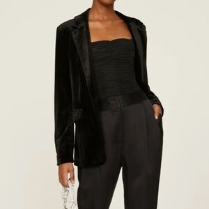 DO+BE Black Velvet Blazer